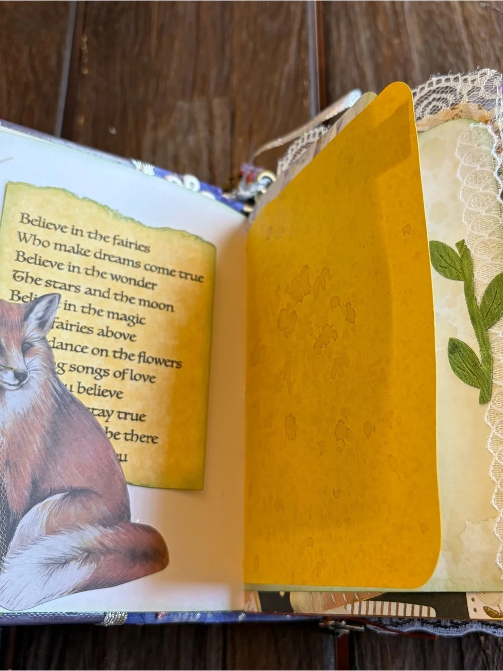 Fairy Woodland Magic Junk Journal HC Mystery Of Unicorns Decorated 3 Signatures